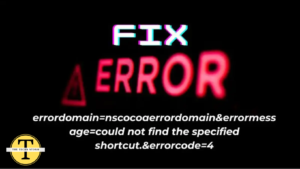 errordomain=nscocoaerrordomain&errormessage=could not find the specified shortcut.&errorcode=4